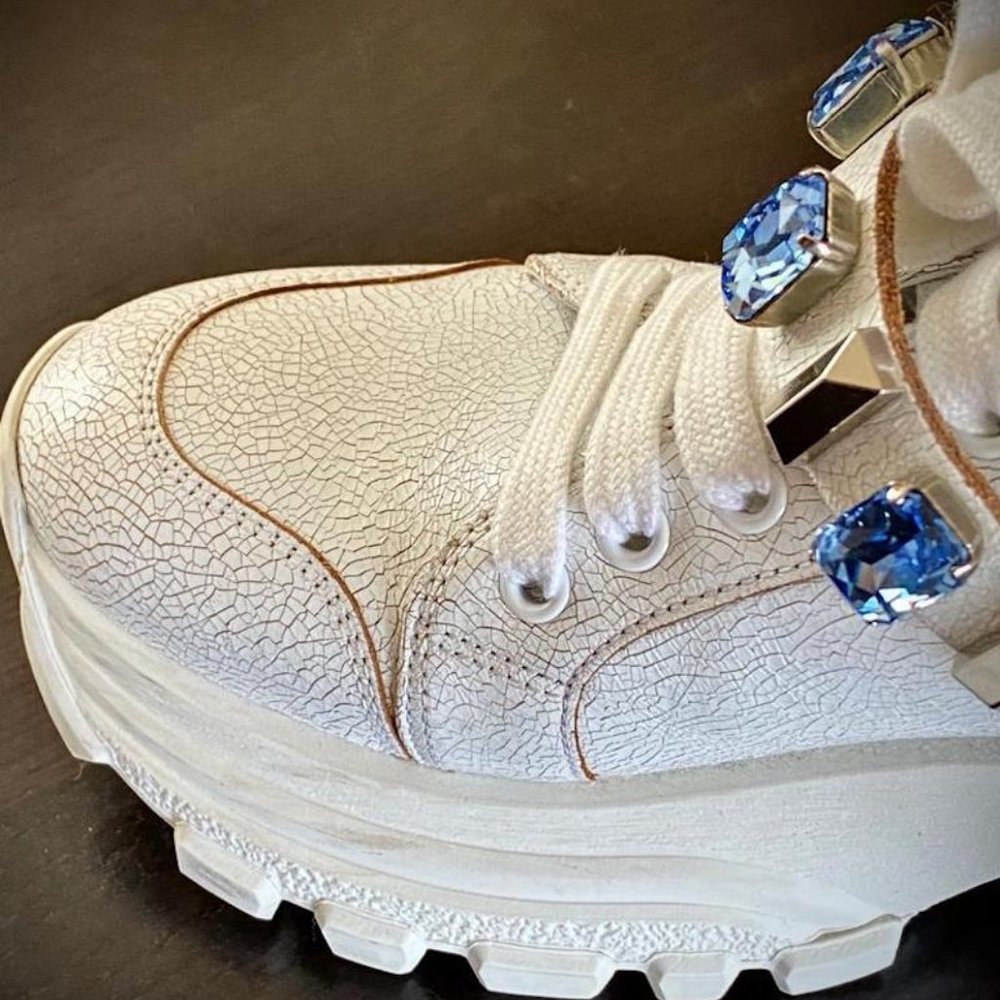 Miu Miu crystal embellished sneakers - Picture 7 of 8